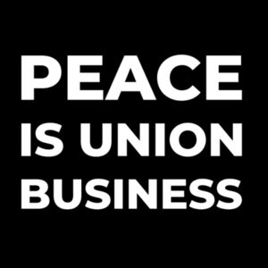 Peace is Union Business - AS Colour Womens Mali Tee Design