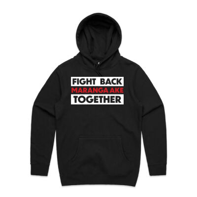 FIGHT BACK TOGETHER MARANGA AKE - AS Colour Mens Stencil Hoodie Thumbnail