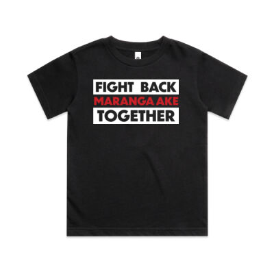 FIGHT BACK TOGETHER MARANGA AKE - AS Colour Kids Classic T shirt Thumbnail