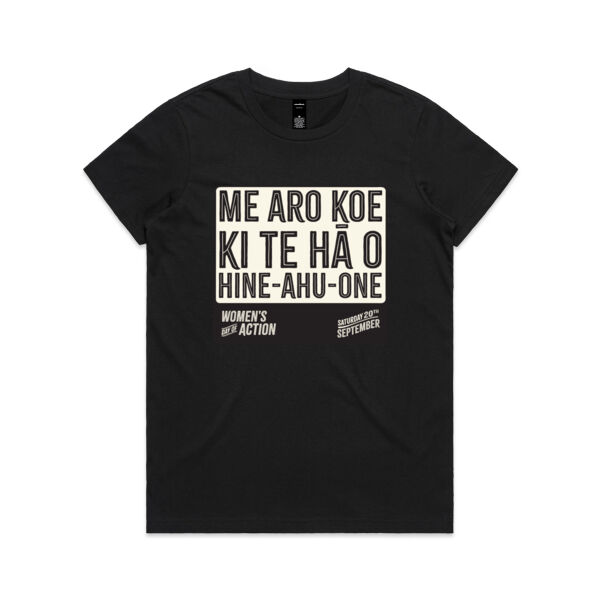 Me aro koe ki te hā Hine-ahu-one - AS Colour Womens Maple Tee Thumbnail