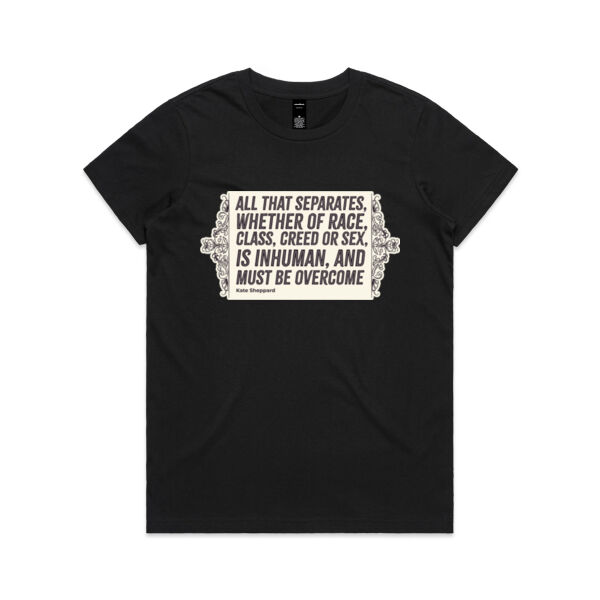 Kate Sheppard Quote - AS Colour Womens Maple Tee Thumbnail