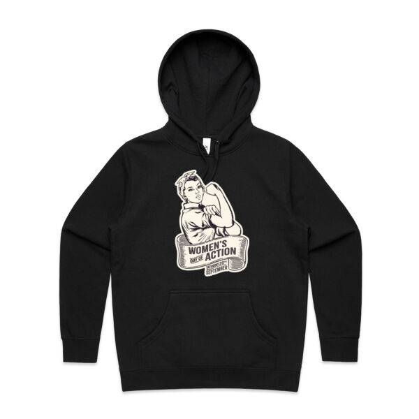 Rosie the Riveter - AS Colour Womens Stencil Hood Thumbnail