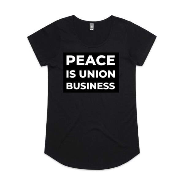 Peace is Union Business - AS Colour Womens Mali Tee Thumbnail