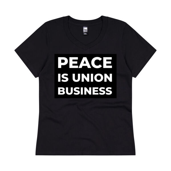 Peace is Union Business - Thread Project Womens Eden V-Neck Tee Thumbnail
