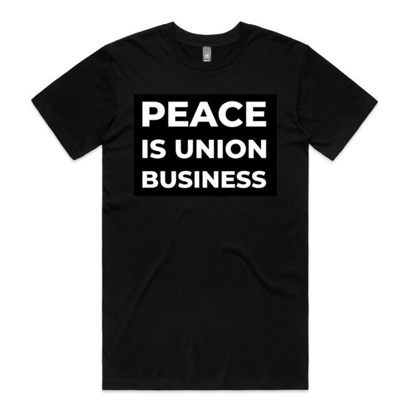 Peace is Union Business - AS Colour Mens Staple Plus Tee Thumbnail